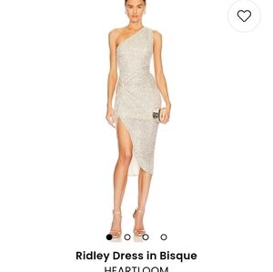 Heartloom sequen one shoulder dress